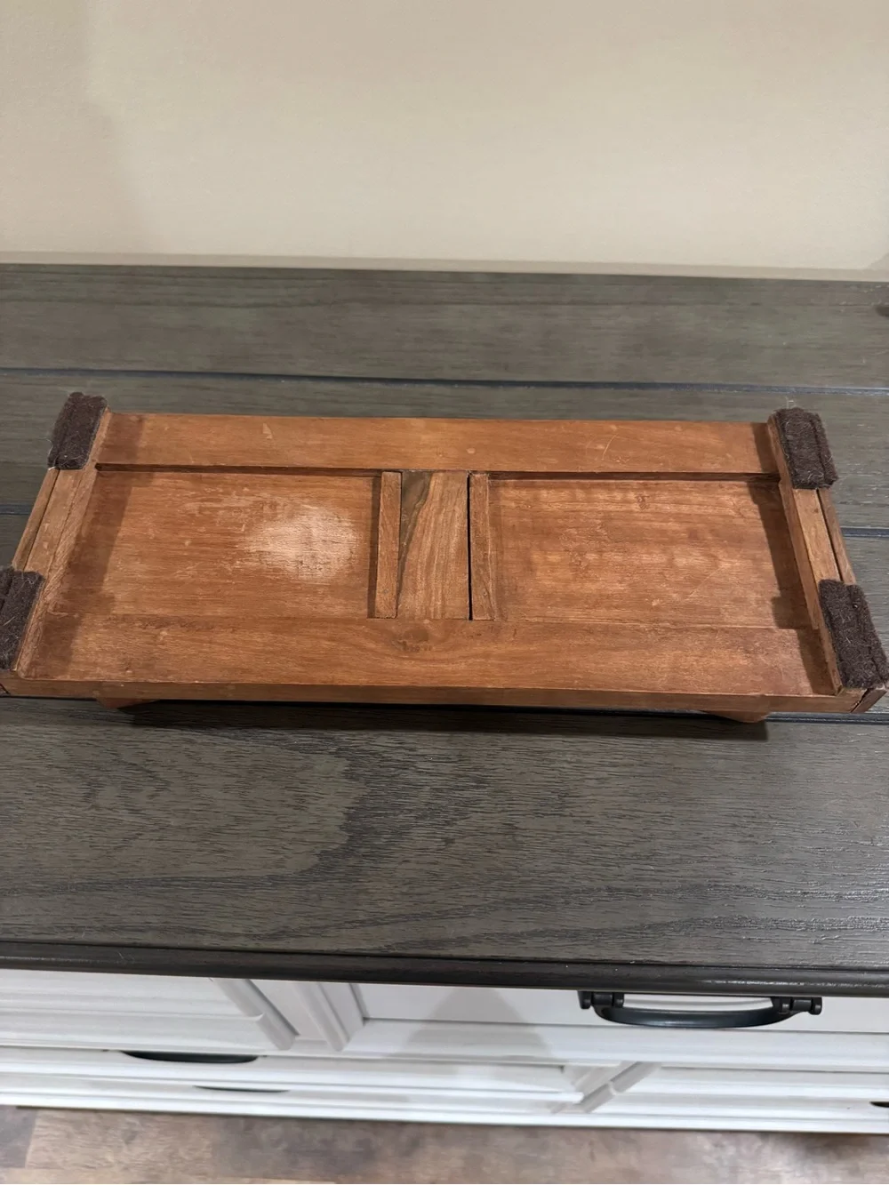 Handcrafted Brown Wooden Bookends